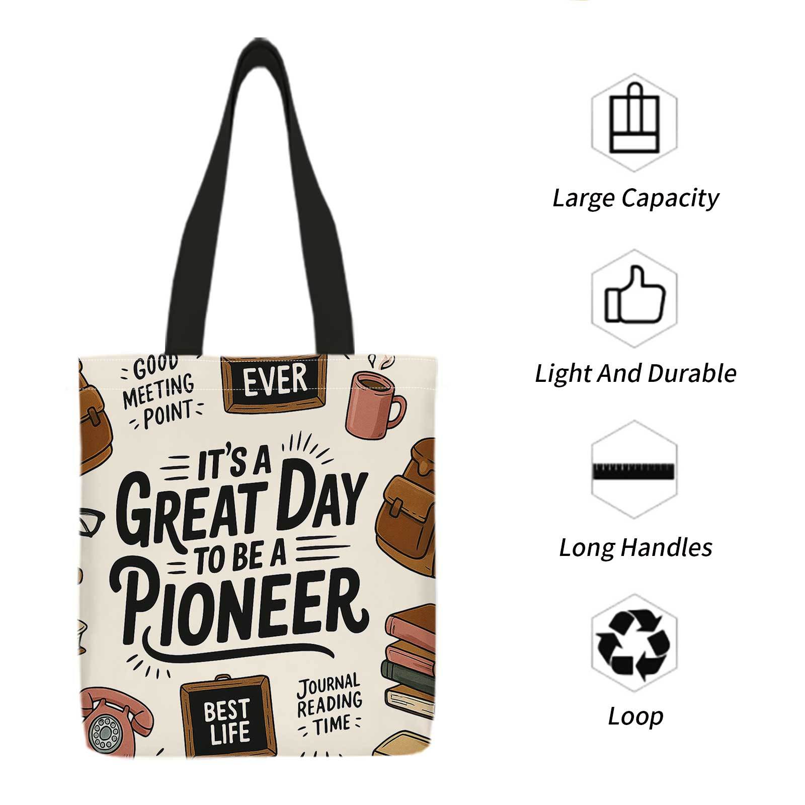 A Shopping Tote Bag with Print - Books ulasan dan harga