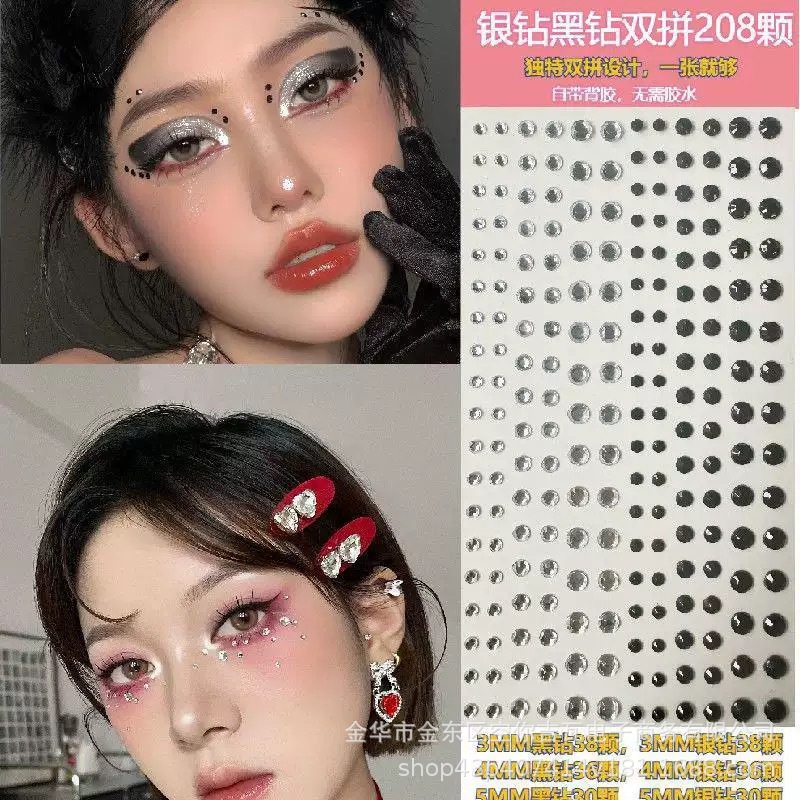 Waterproof Rhinestone Face Sti - Music ulasan dan harga