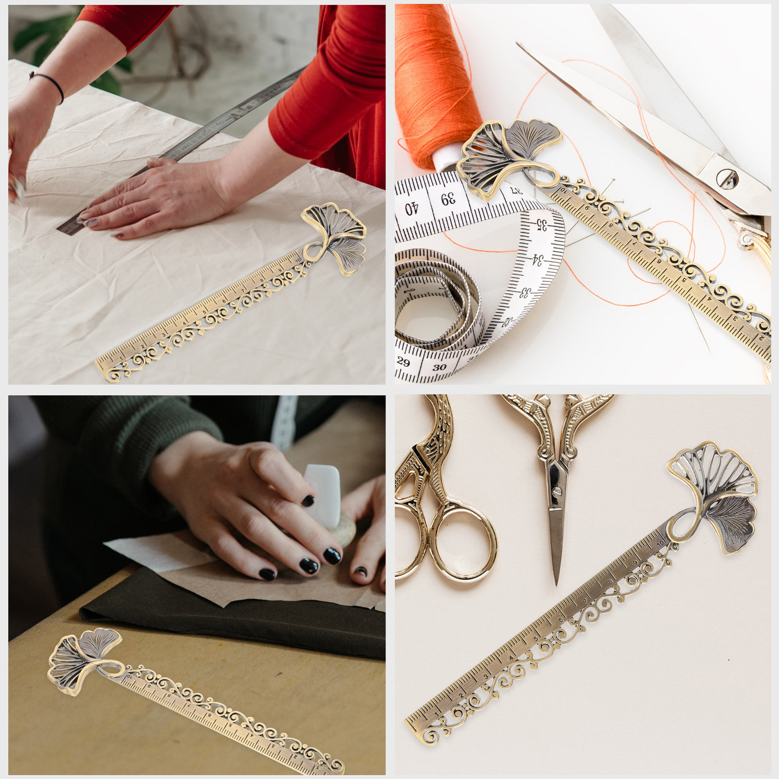 Metal Hollow Ginkgo Bookmark R - Stationery Books ulasan dan harga