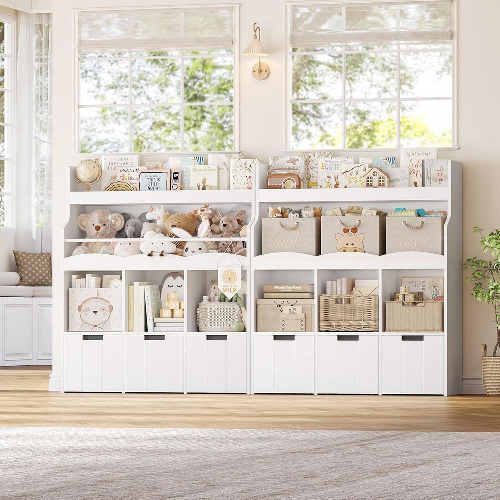 Kids Toy Storage Organizer wit - Books ulasan dan harga
