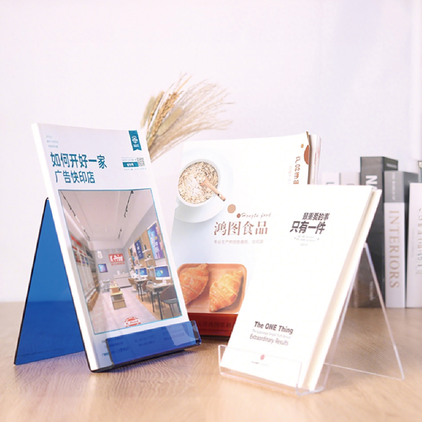 4 Pieces Clear Acrylic Book St - Clear Acrylic Book Stand Holder ulasan dan harga