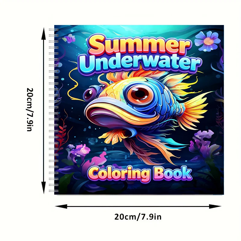 Summer Underwater Coloring Boo - Adult Coloring Book Stress Relief ulasan dan harga