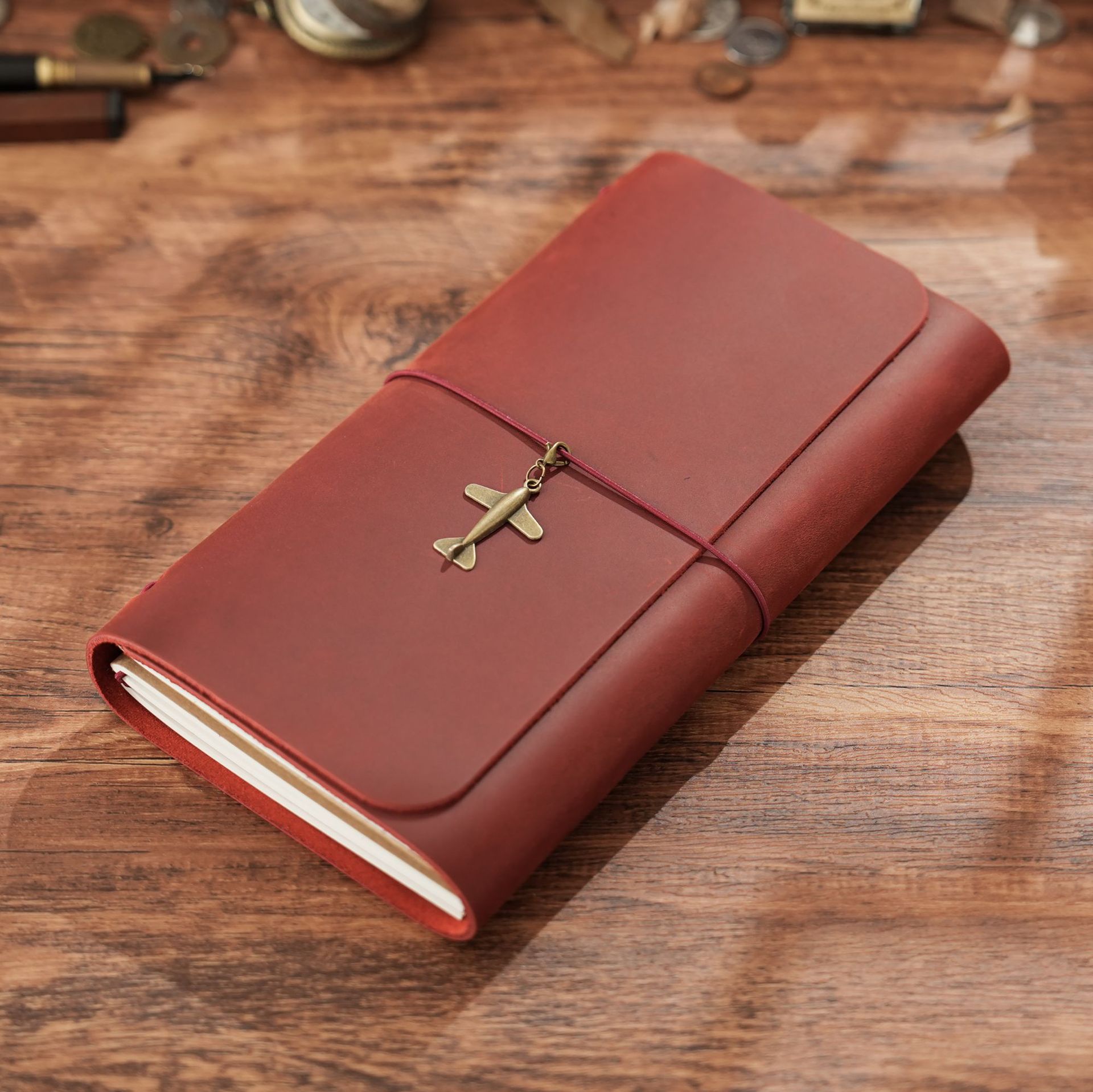 New Arrival Triple Fold TN Tra - Vintage Leather Journal Notebook ulasan dan harga