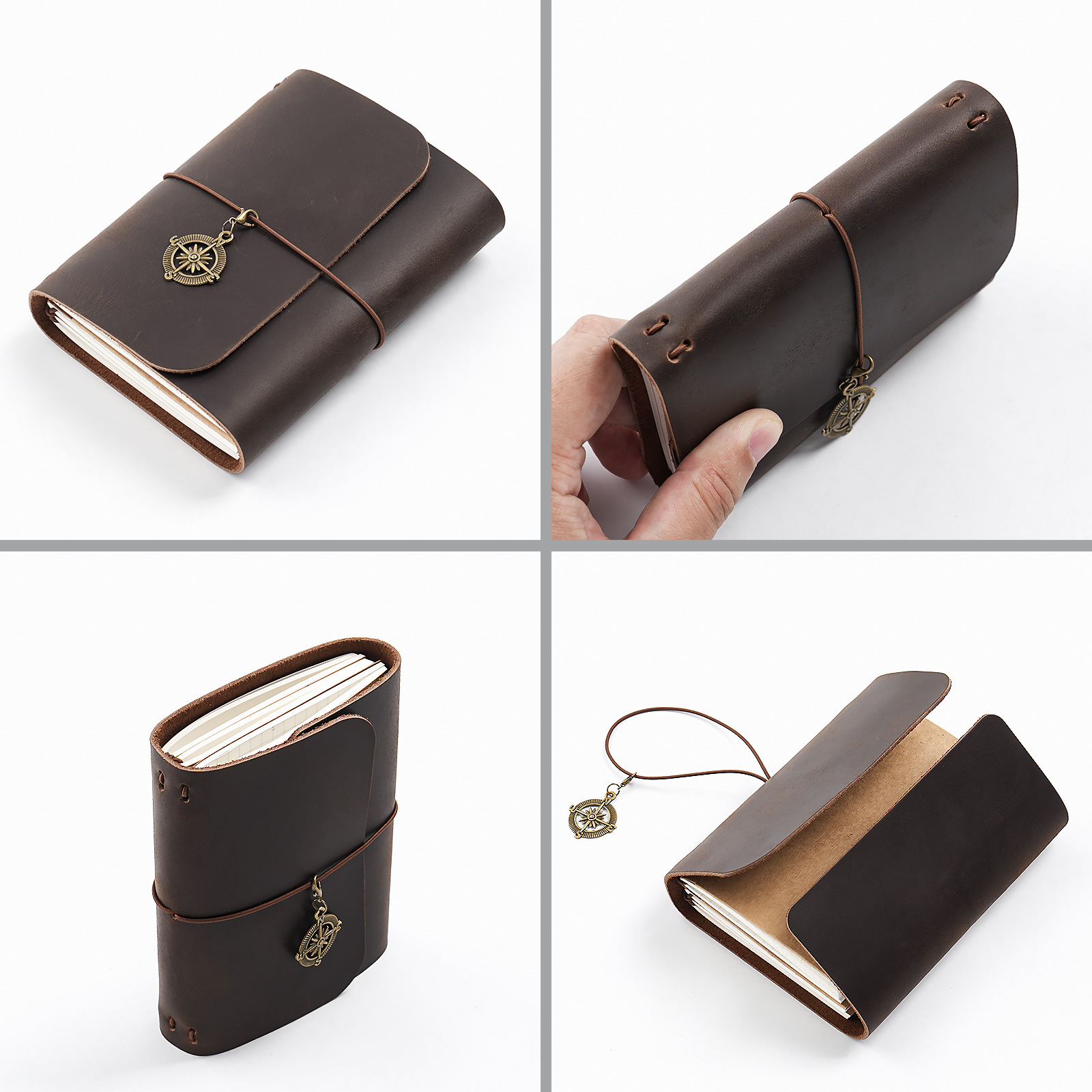 New Arrival Triple Fold TN Tra - Vintage Leather Journal Notebook ulasan dan harga