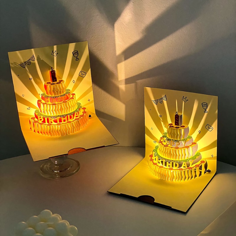 3D Music Light Birthday Card C - Blank Sheet Music Notebook ulasan dan harga
