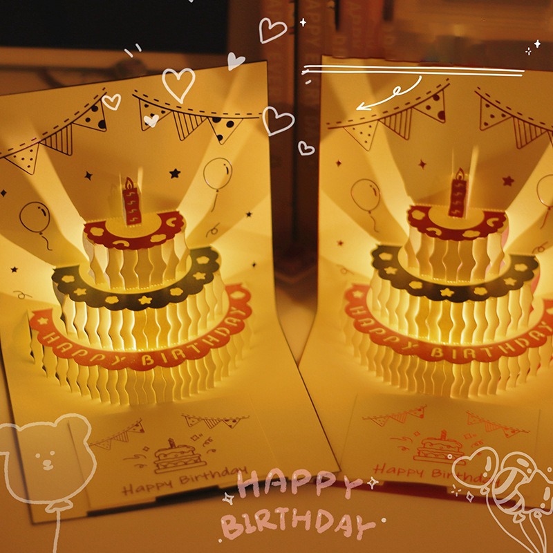 3D Music Light Birthday Card C - Blank Sheet Music Notebook ulasan dan harga