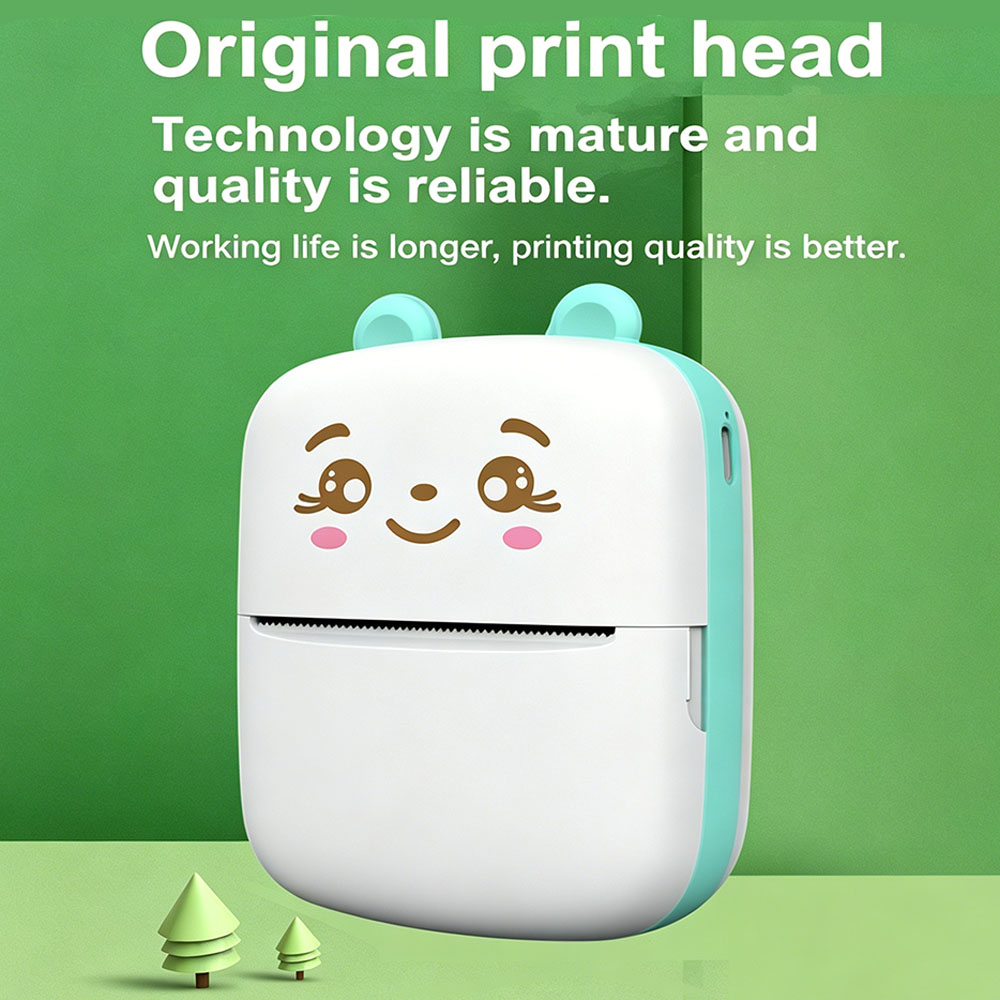 Mini Portable Pocket Inkless T - Mini Pocket Thermal Printer Paper Roll ulasan dan harga