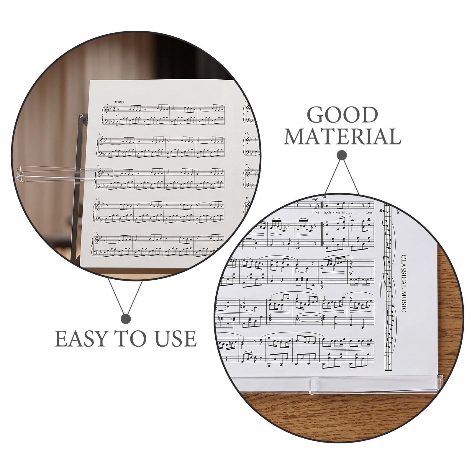 6 Pairs Music Book Page Holder - Clear Acrylic Book Stand Holder ulasan dan harga