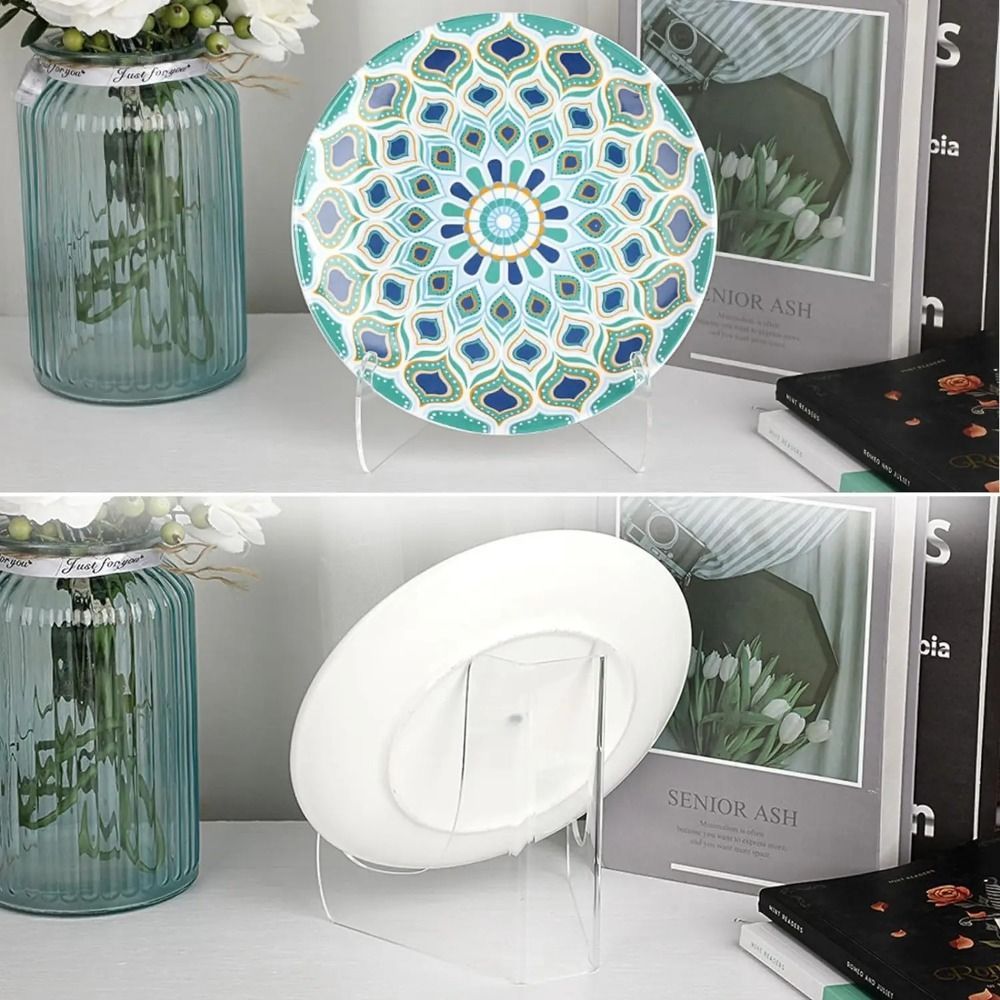 Tablet Holder Acrylic Flat Pla - Clear Acrylic Book Stand Holder ulasan dan harga