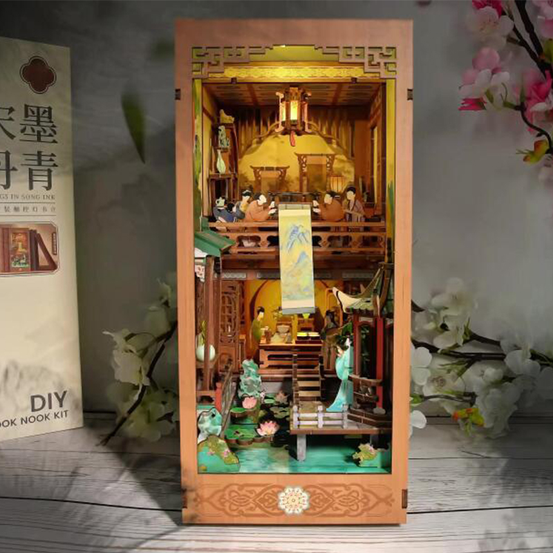 DIY Wooden Book Nook Shelf Ins - Diy Wooden Book Nook Kit Shelf Insert ulasan dan harga