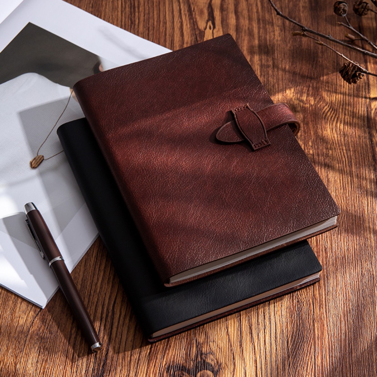 2026 New Crafted from premium  - Vintage Leather Journal Notebook ulasan dan harga