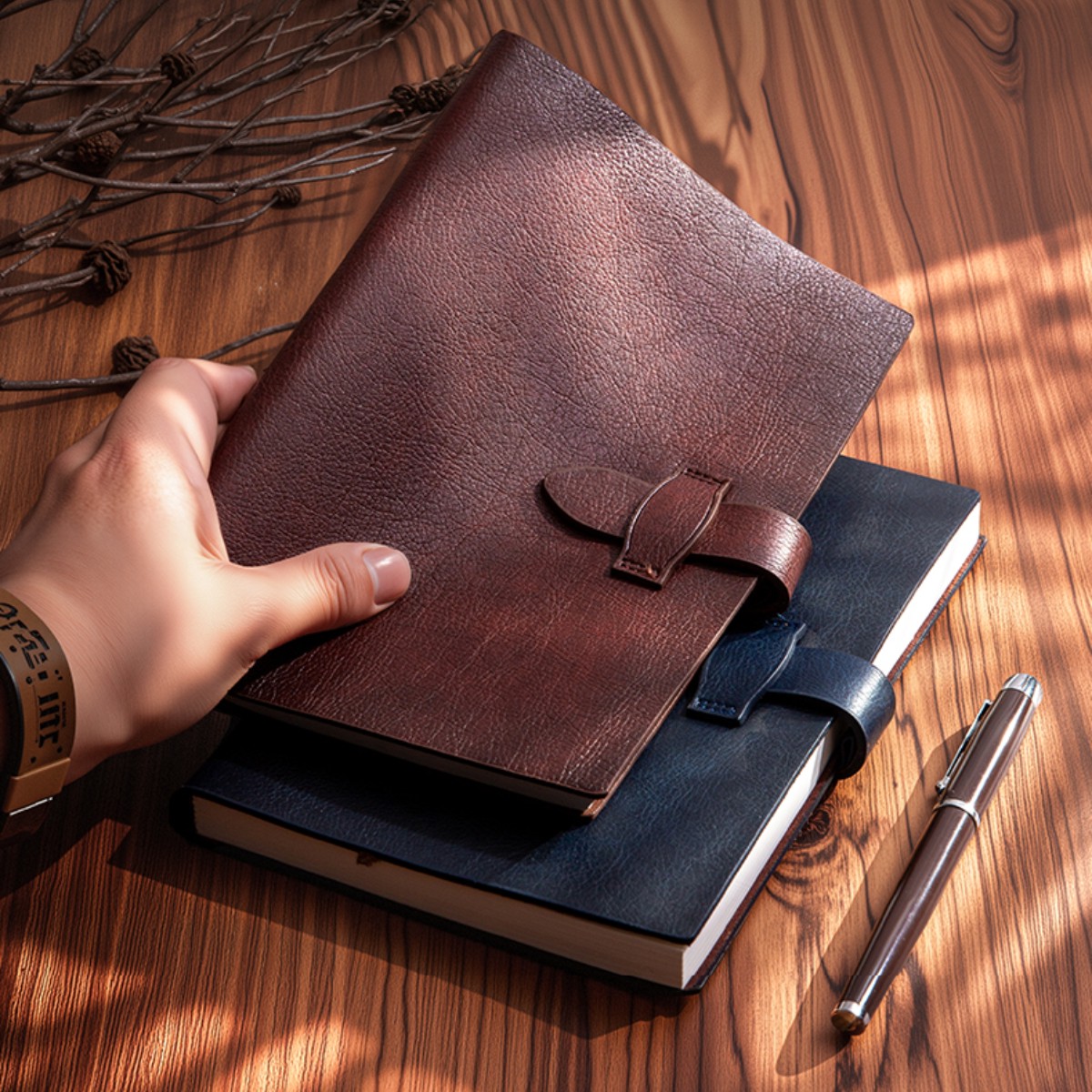 2026 New Crafted from premium  - Vintage Leather Journal Notebook ulasan dan harga