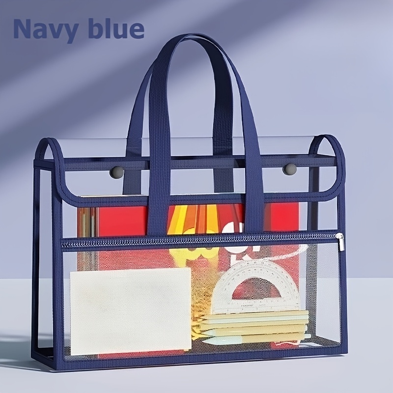 Double Layer Clear Tote Bag La - Stationery Books ulasan dan harga