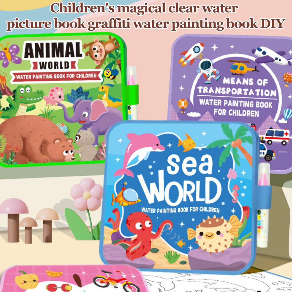 Foldable Water Painting Book F - Reusable Water Magic Coloring Book ulasan dan harga