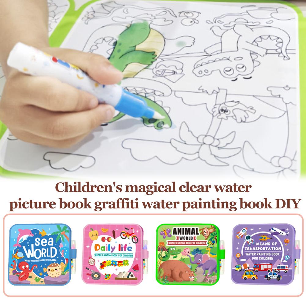 Foldable Water Painting Book F - Reusable Water Magic Coloring Book ulasan dan harga