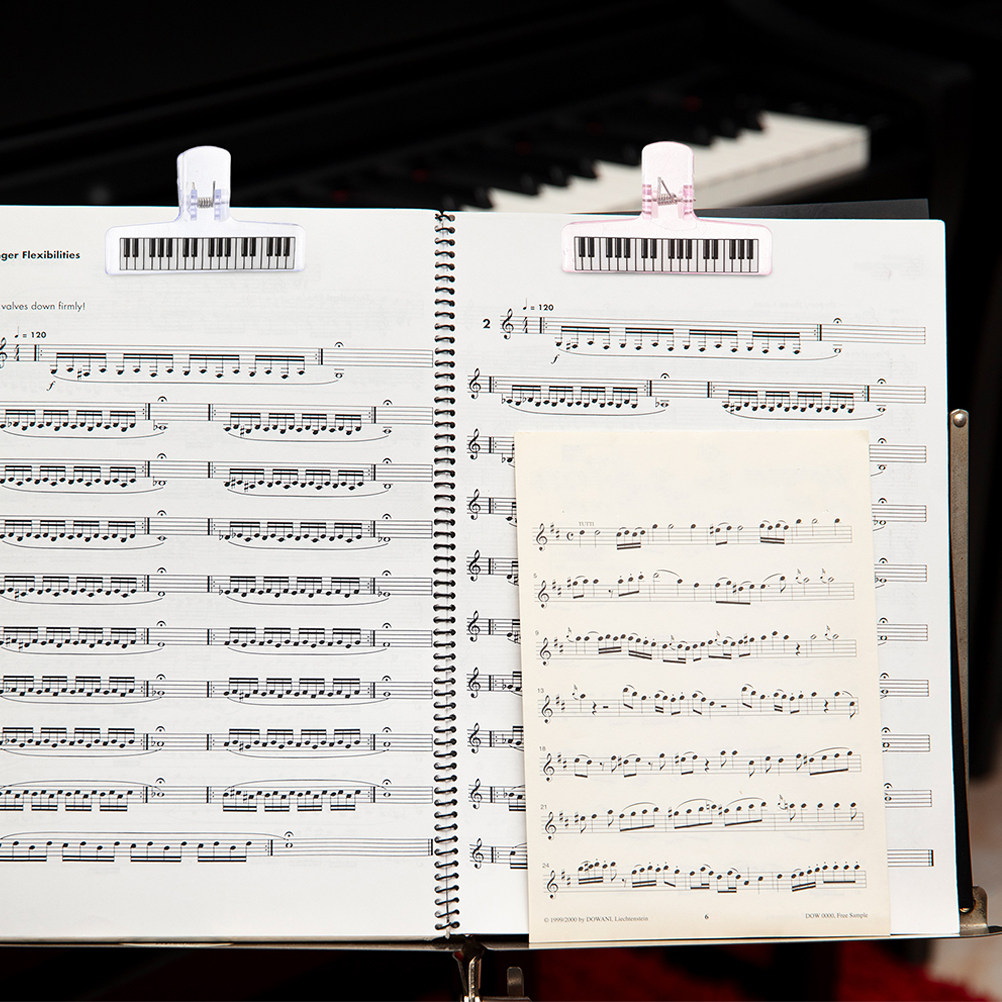 6Pcs Music Stand Clips Clear A - Clear Acrylic Book Stand Holder ulasan dan harga