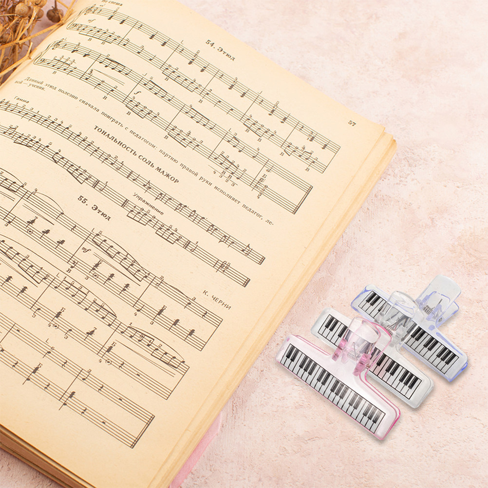 6Pcs Music Stand Clips Clear A - Clear Acrylic Book Stand Holder ulasan dan harga