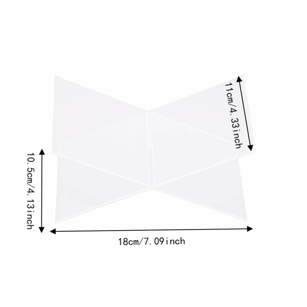 1set X-Shaped Design Acrylic B - Clear Acrylic Book Stand Holder ulasan dan harga