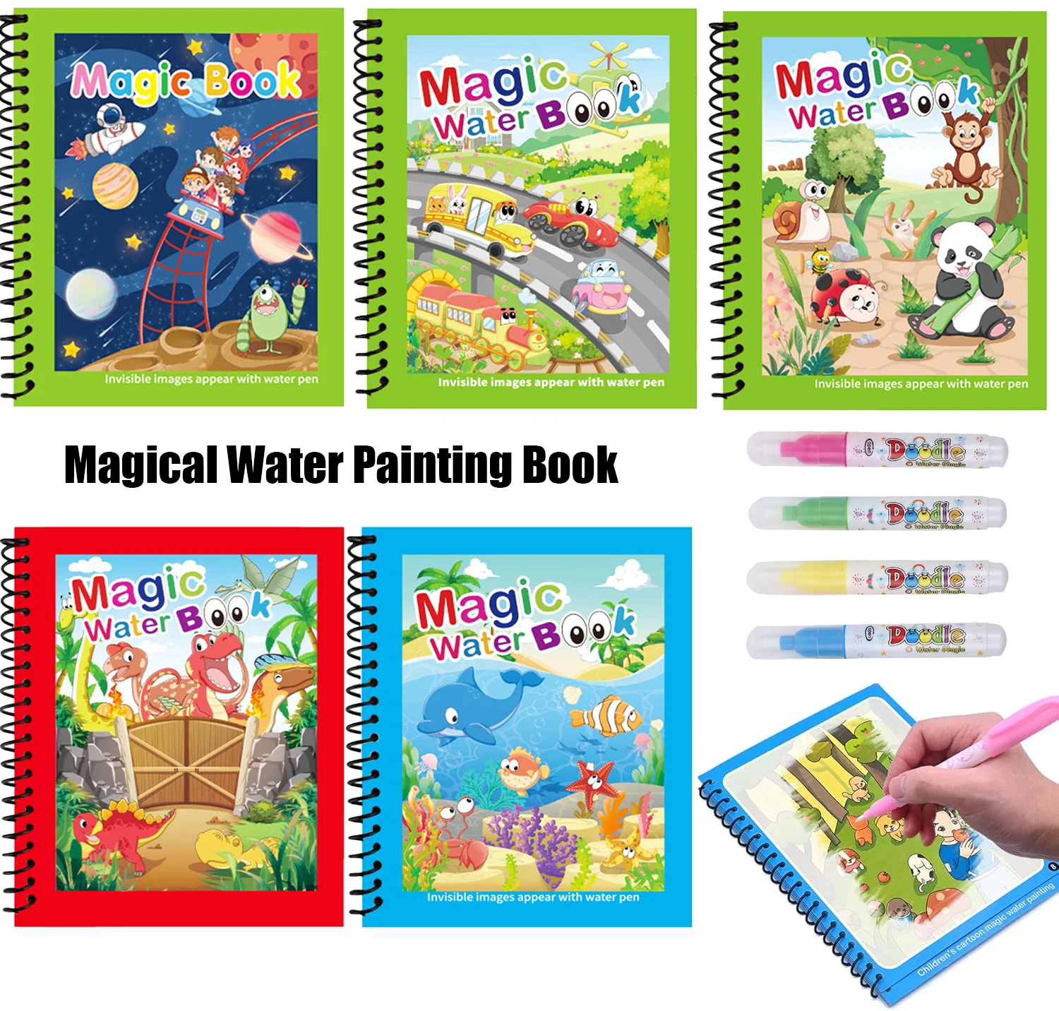 1pc Reusable Kids Magic Water  - Reusable Water Magic Coloring Book ulasan dan harga