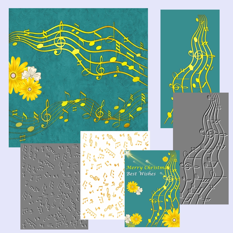 Hot Foil Plate Flowing Notes M - Blank Sheet Music Notebook ulasan dan harga