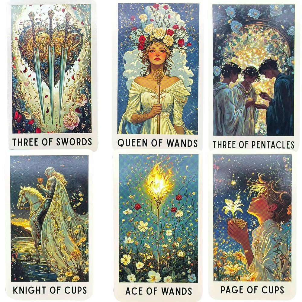 78 Enigmatic Bloom Tarot Cards - Tarot Deck With Guidebook ulasan dan harga