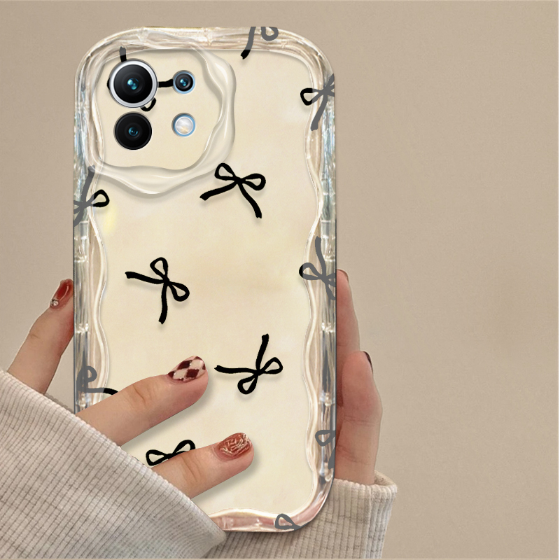 Black Bowknot love Heart Case  - Magazines ulasan dan harga