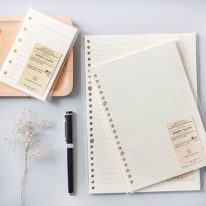 A5 B5 20Holes Loose-Leaf Noteb - A5 Spiral Dotted Grid Notebook ulasan dan harga