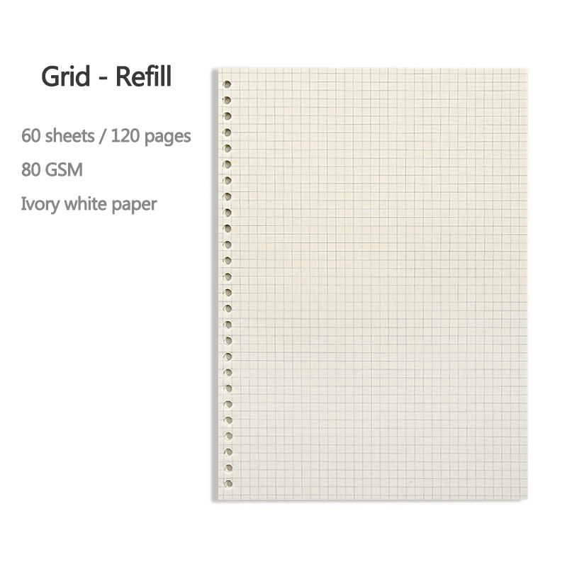 A5 B5 20Holes Loose-Leaf Noteb - A5 Spiral Dotted Grid Notebook ulasan dan harga