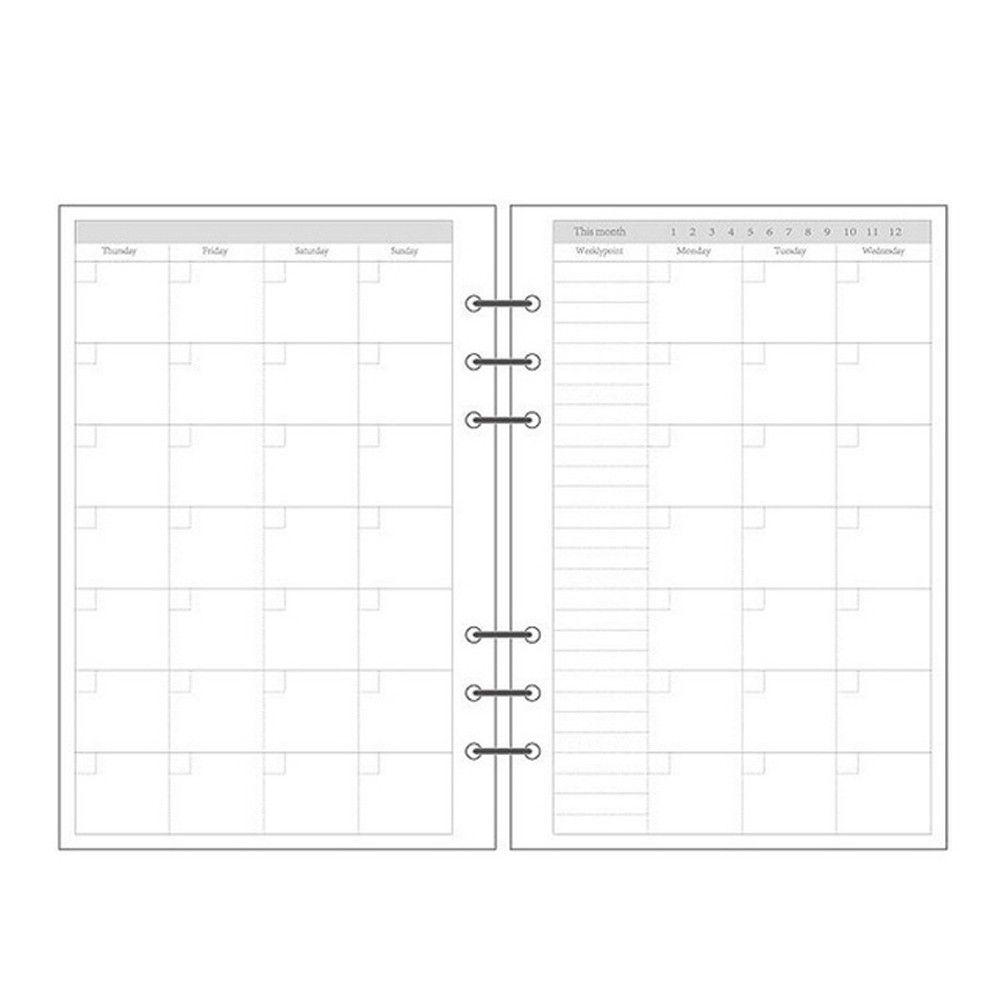 Grid Daily Planner 45 Sheets S - A5 Spiral Dotted Grid Notebook ulasan dan harga