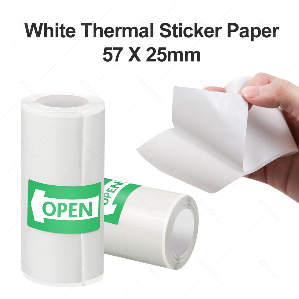 Printable Adhesive Paper 3~15  - Mini Pocket Thermal Printer Paper Roll ulasan dan harga